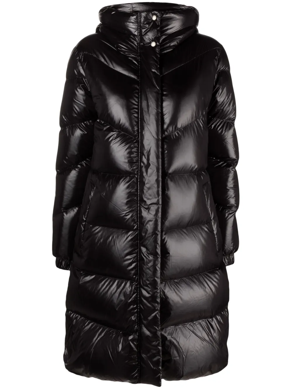 

Непромокаемый пуховик с нашивкой-логотипом WOOLRICH, черный