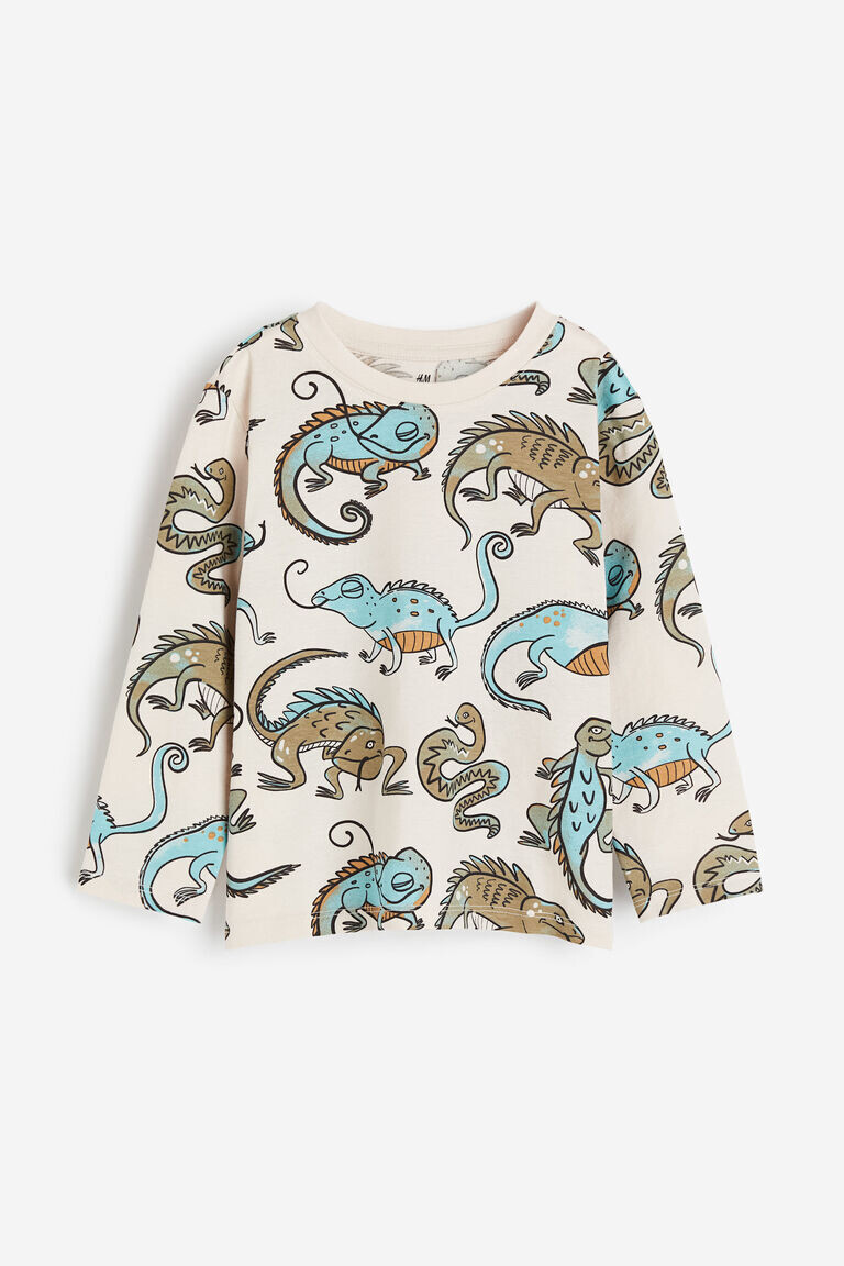 

Футболка с длинными рукавами H&M, бежевый