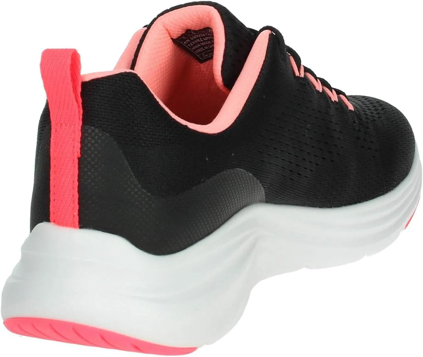 Мужские кроссовки Skechers Vapor Foam Fresh Trend, Black Mesh Pink Trim — фото 3