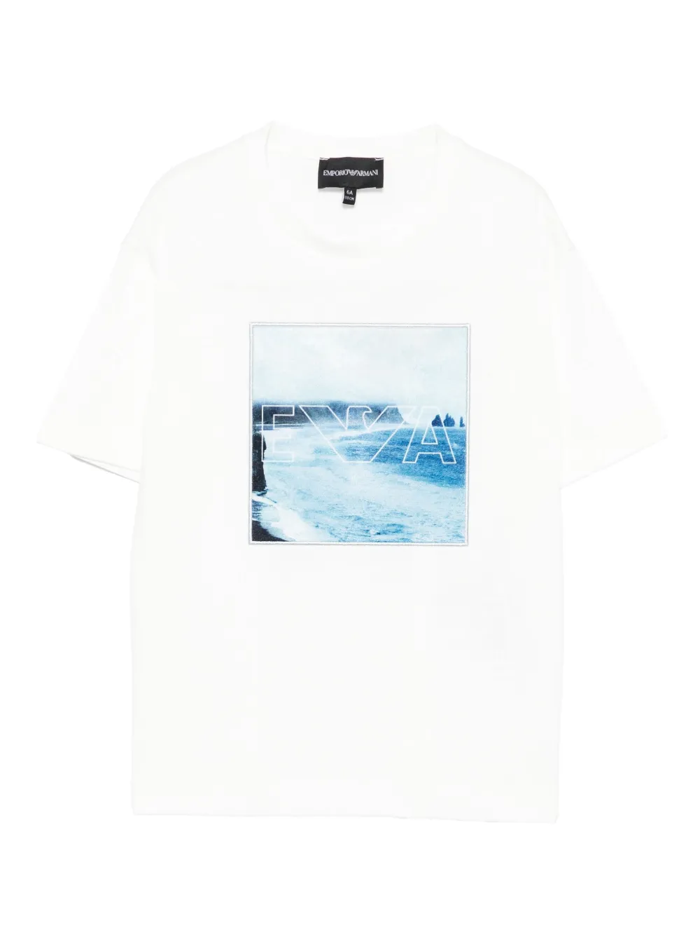 

Футболка с принтом Emporio Armani Kids, белый