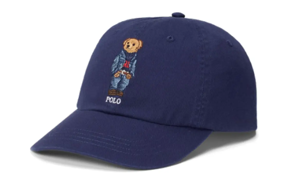 

Polo Ralph Lauren Хлопковая бейсболка с вышивкой медвежонка, Blue