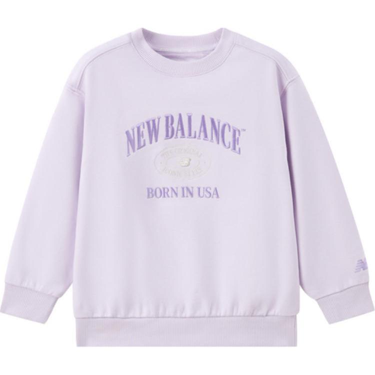 New Balance Детская толстовка фиолетового цвета, возраст 3-7 лет — фото 3