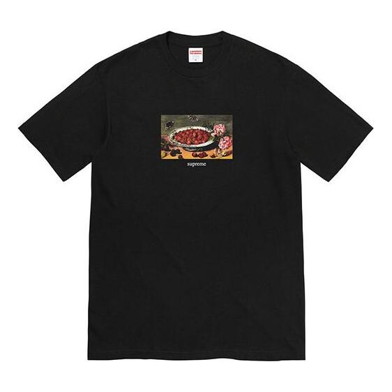 

Футболка strawberries t-shirt 'black' Supreme, черный