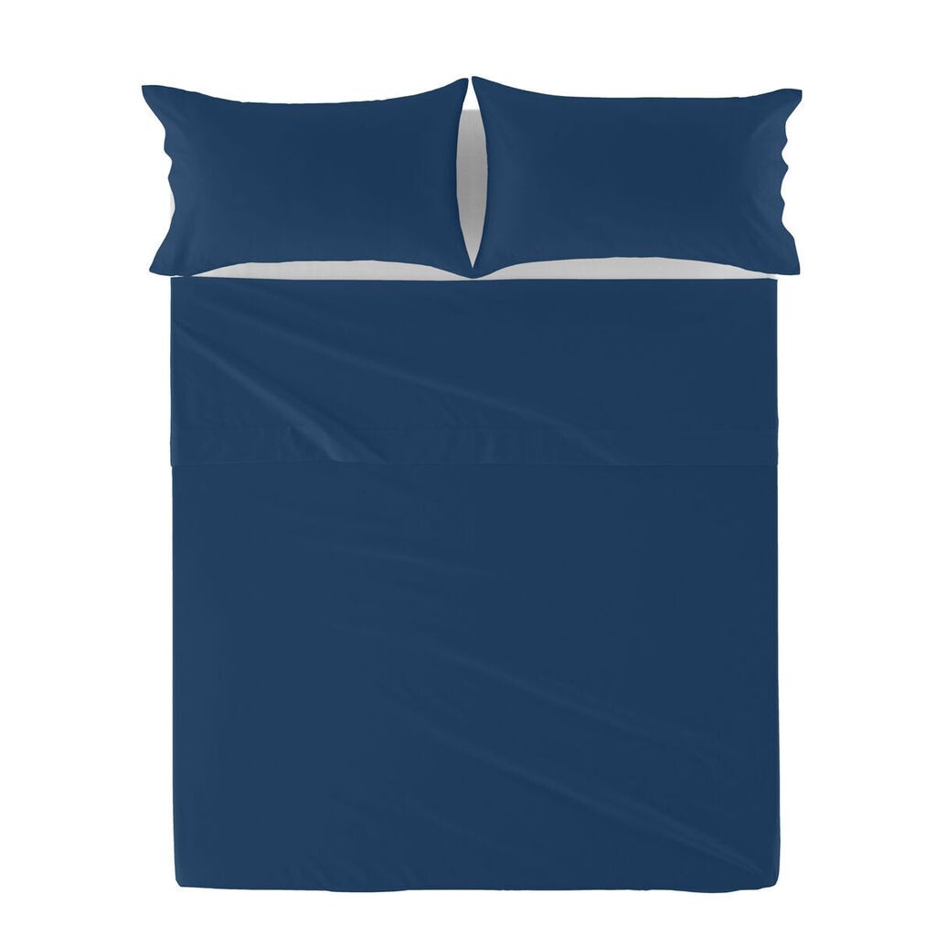 

Верхняя простыня HappyFriday Basic Navy Blue 260 x 270 см
