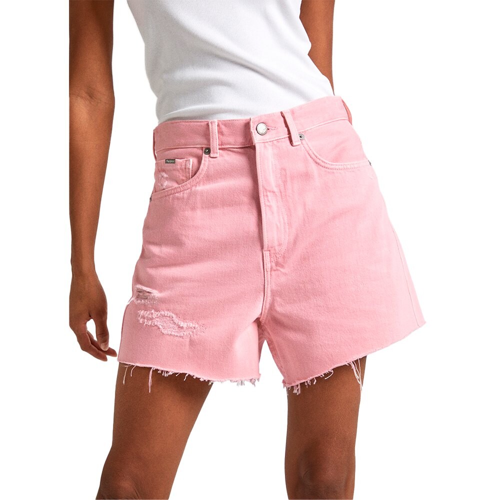 

Шорты Pepe Jeans A-Line Clr High Waist Denim, розовый