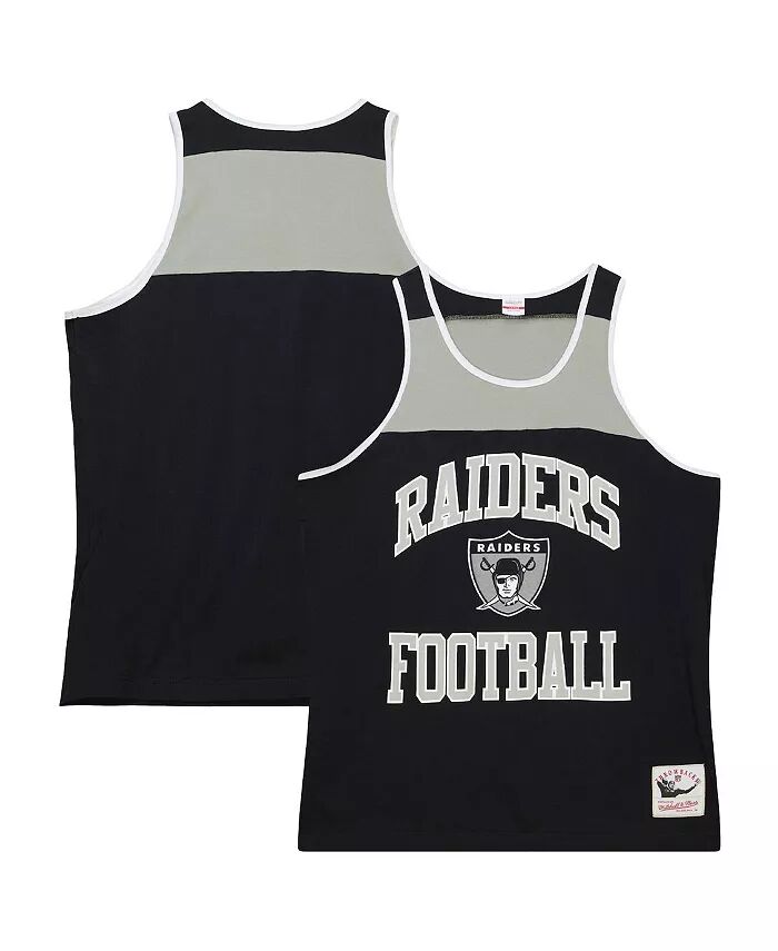 

Мужская черная, серебристая майка-безрукавка Las Vegas Raiders Heritage Colorblock Mitchell & Ness