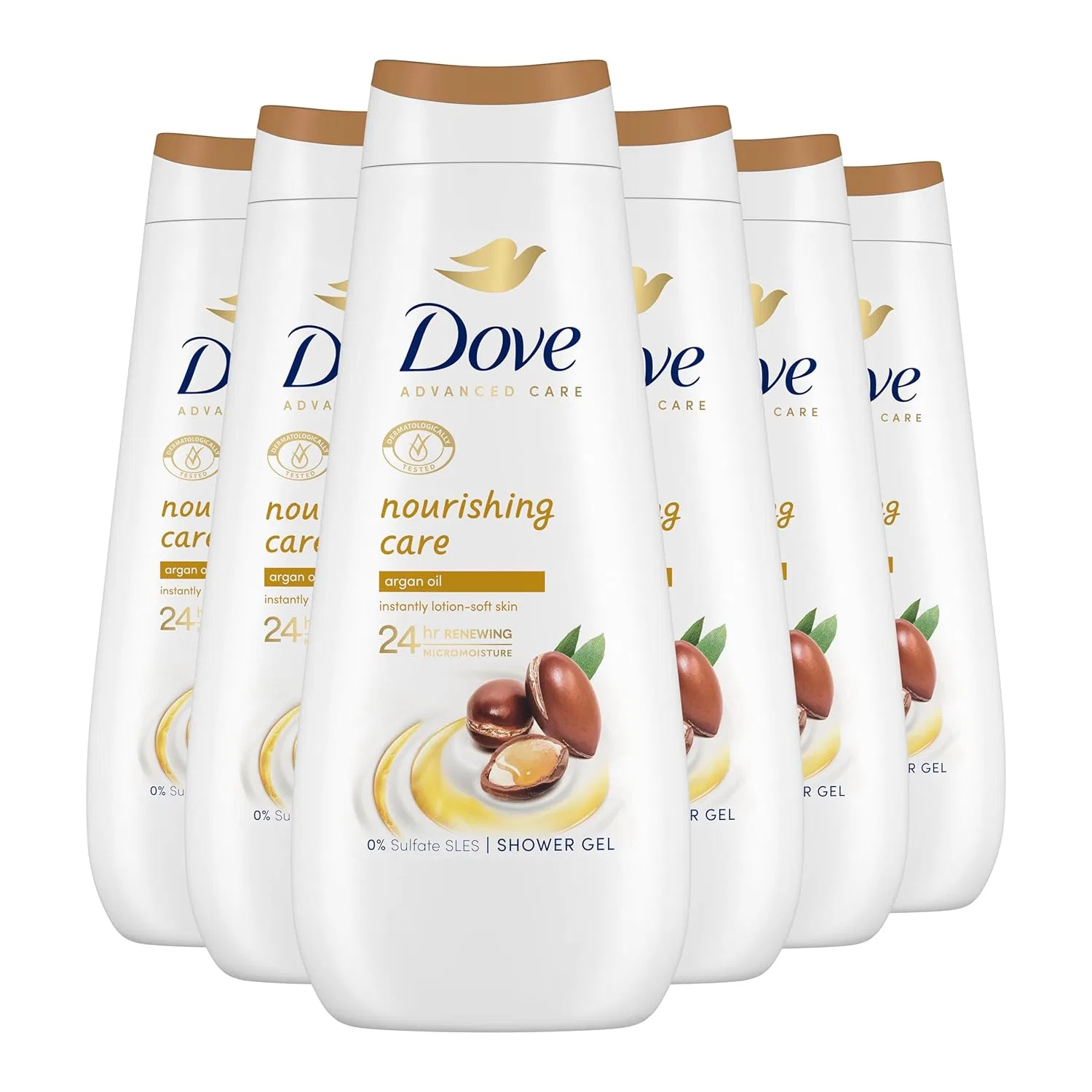 Гель для душа «Advanced Care» с аргановым маслом от Dove, 400 мл (6 шт.) Dove — фото 2