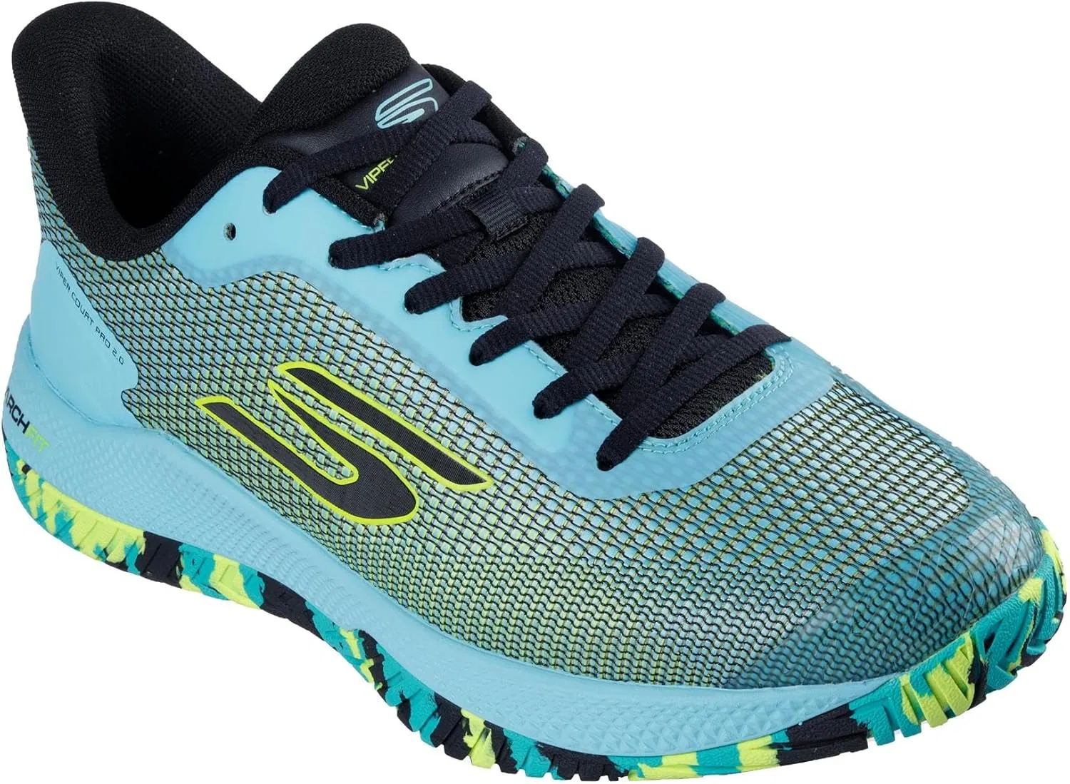 Мужские кроссовки Skechers Viper Court Pro 2.0, Aqua Syntehtic Textile Multi Trim