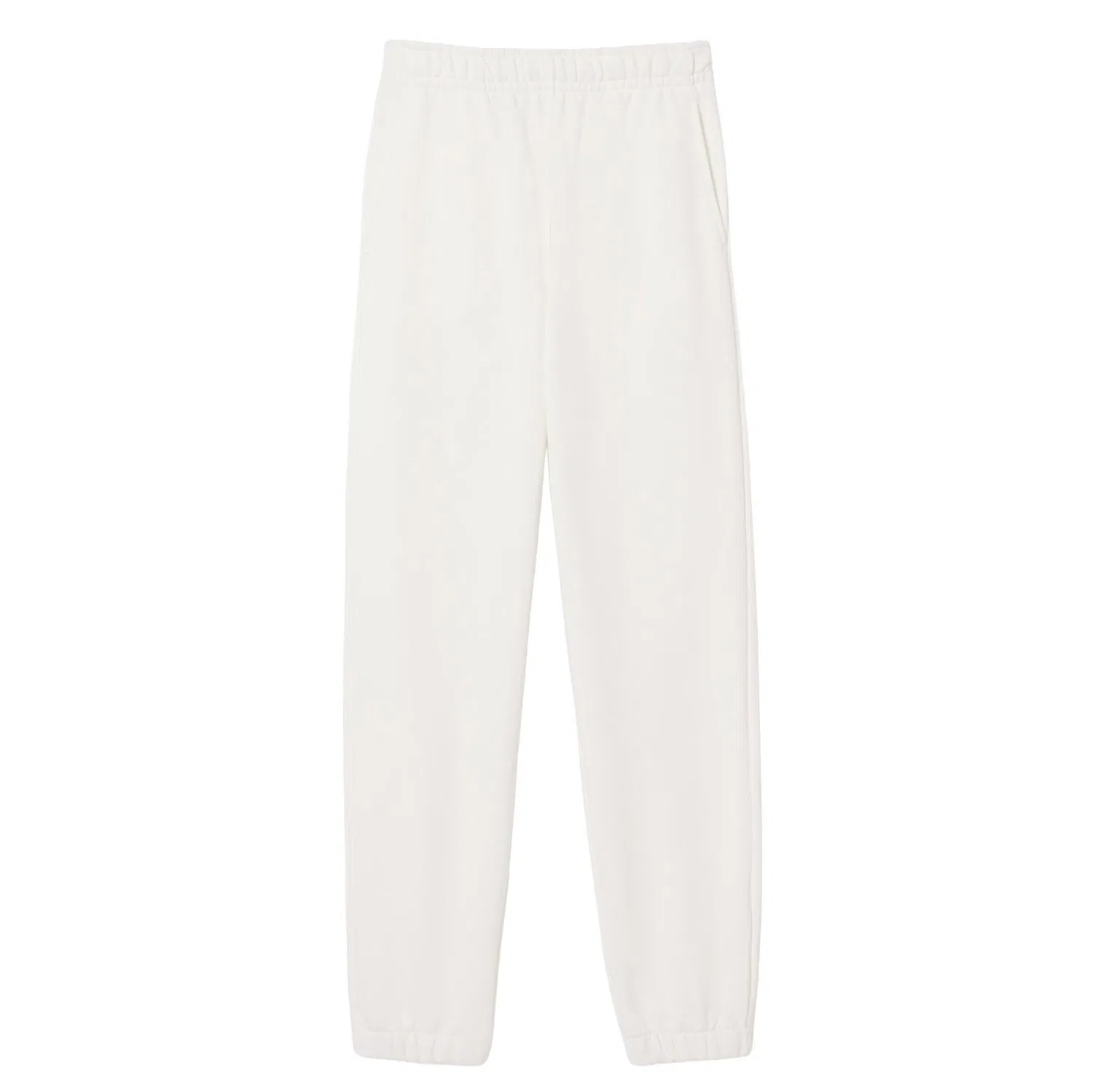 Штаны спортивные Lacoste White, классические хлопковые