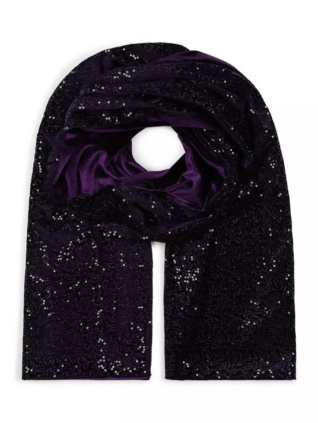 

Шарф HotSquash Sequin, цвет damson