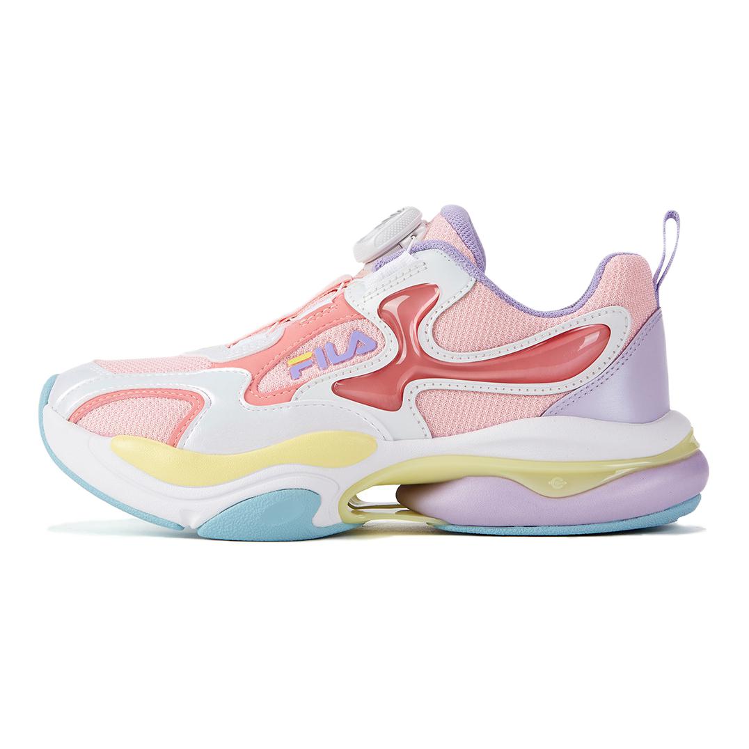 

FILA KIDS Антискользящие износостойкие низкие детские кроссовки для бега Pink Purple Teenagers