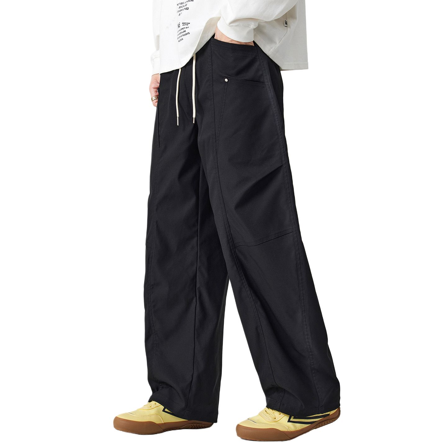 

Повседневные брюки Unisex Moderate Straight Fit Jeep, черный