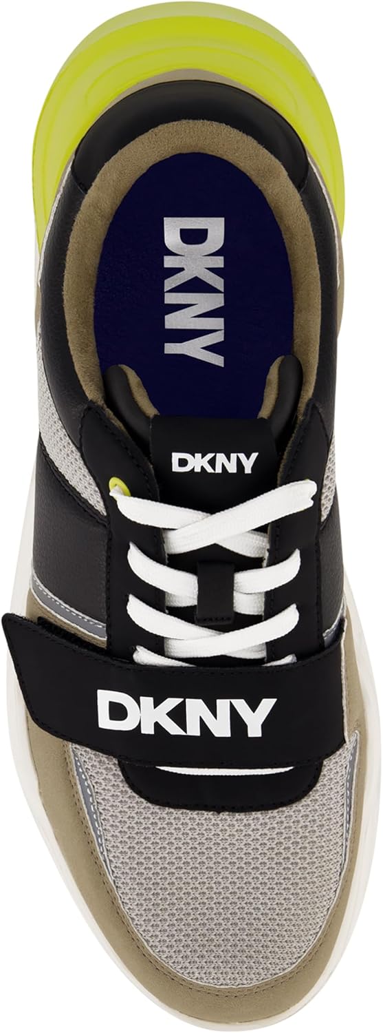 Мужские кроссовки DKNY с резиновой подошвой, круглым носком и шнуровкой, Tan — фото 4