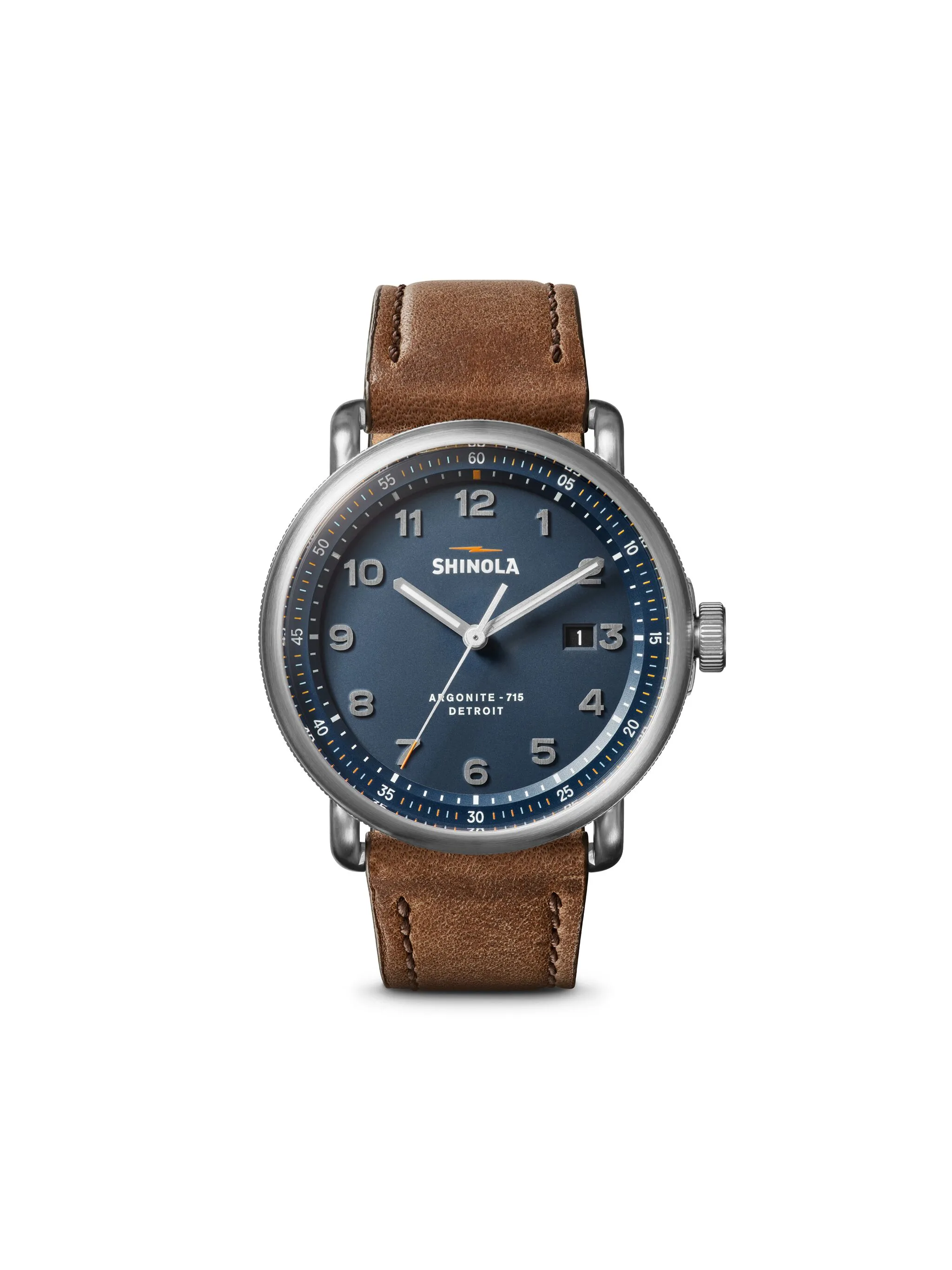 

Наручные часы Canfield Model C56 3HD 43 мм Shinola, синий