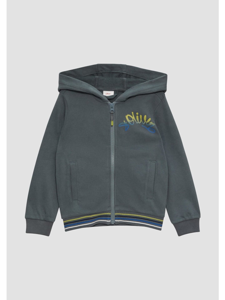 

s.Oliver Толстовка-куртка цвета 9515_сланцево-серый