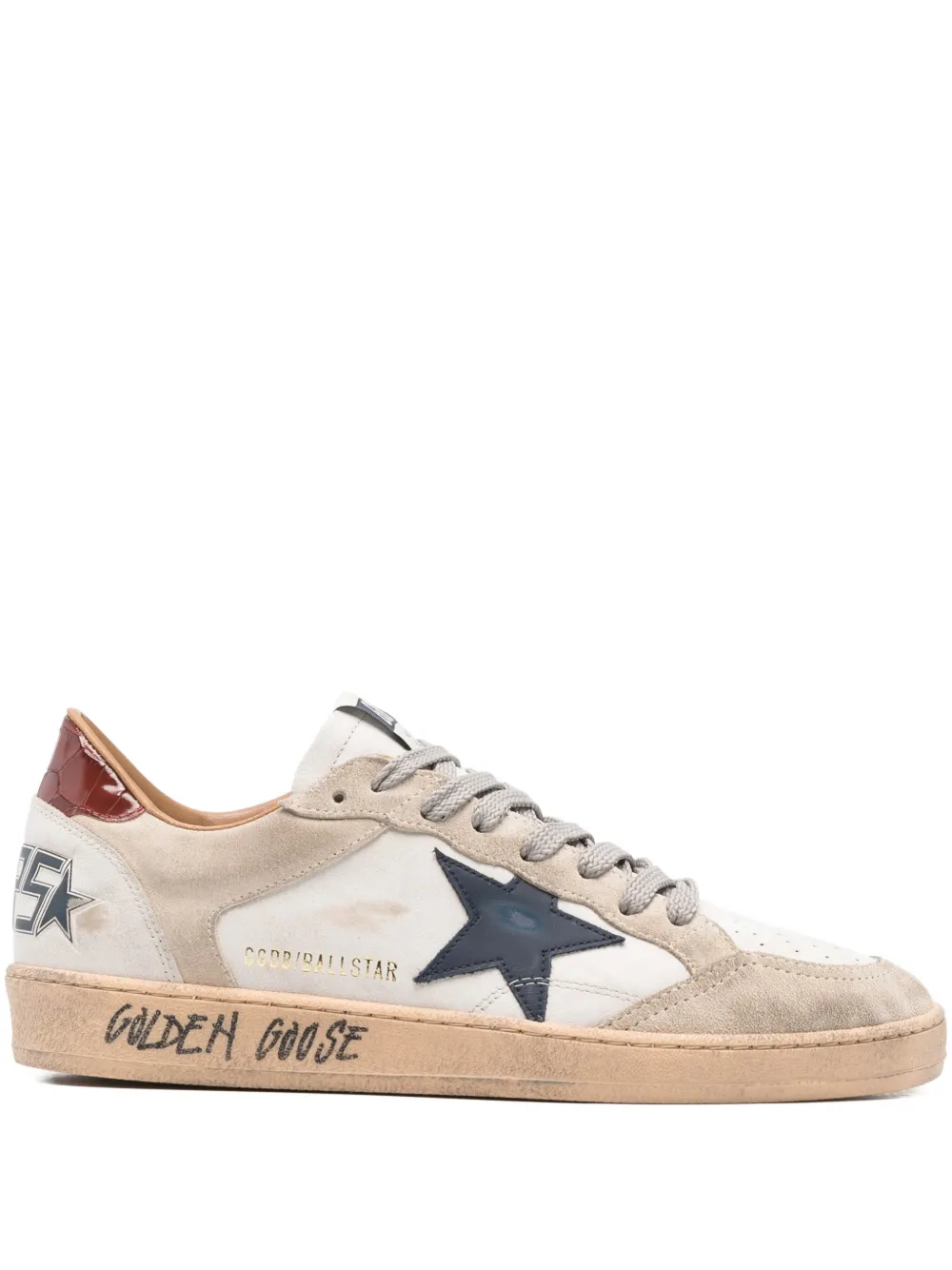 

Кроссовки Ballstar Double Quarter Golden Goose, белый