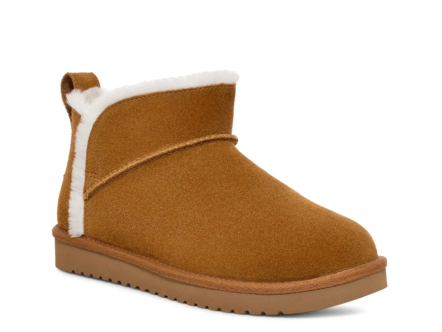 Женские ботинки UGG Koola Ultra короткие с мехом, коньячный