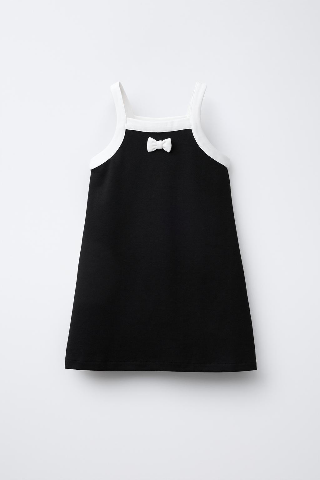 

Платье с завязками ZARA, черный