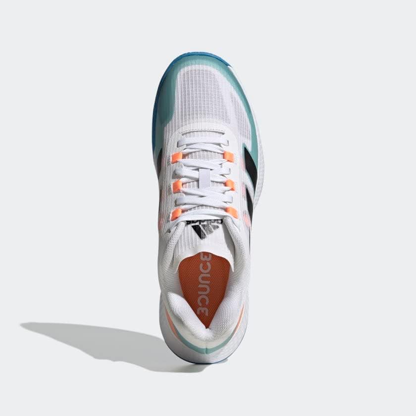 Мужские кроссовки Adidas Forcebounce 2.0 для игры в помещении, белый/черный/синий — фото 3