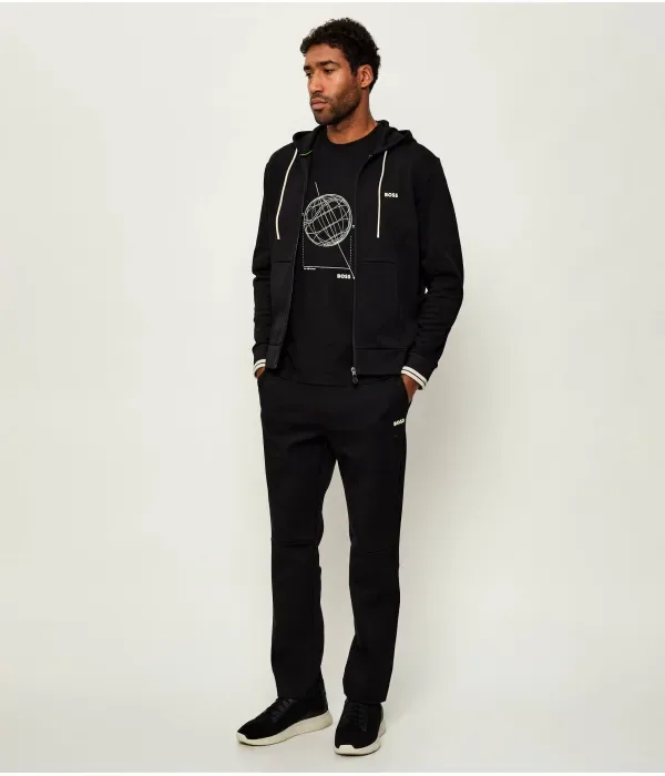 Толстовка FZ Hoodie Zone regular fit Boss Green, черный — фото 2
