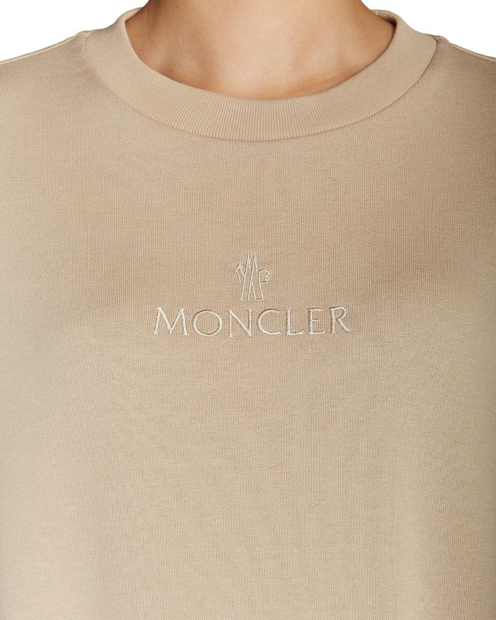 Толстовка с присборенным подолом Moncler, коричневый/бежевый — фото 4