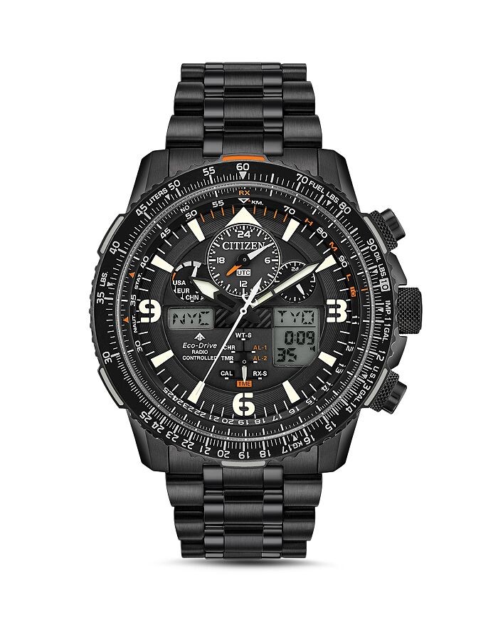 

Citizen Promaster Skyhawk AT Eco-Drive, черные часы, 46 мм, черный