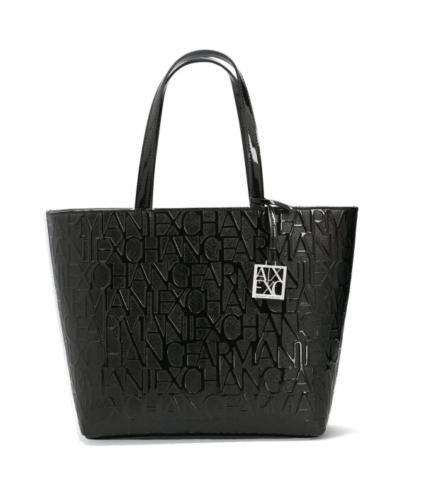 

Сумка-шоппер женская Armani Exchange с тиснением логотипа, черный