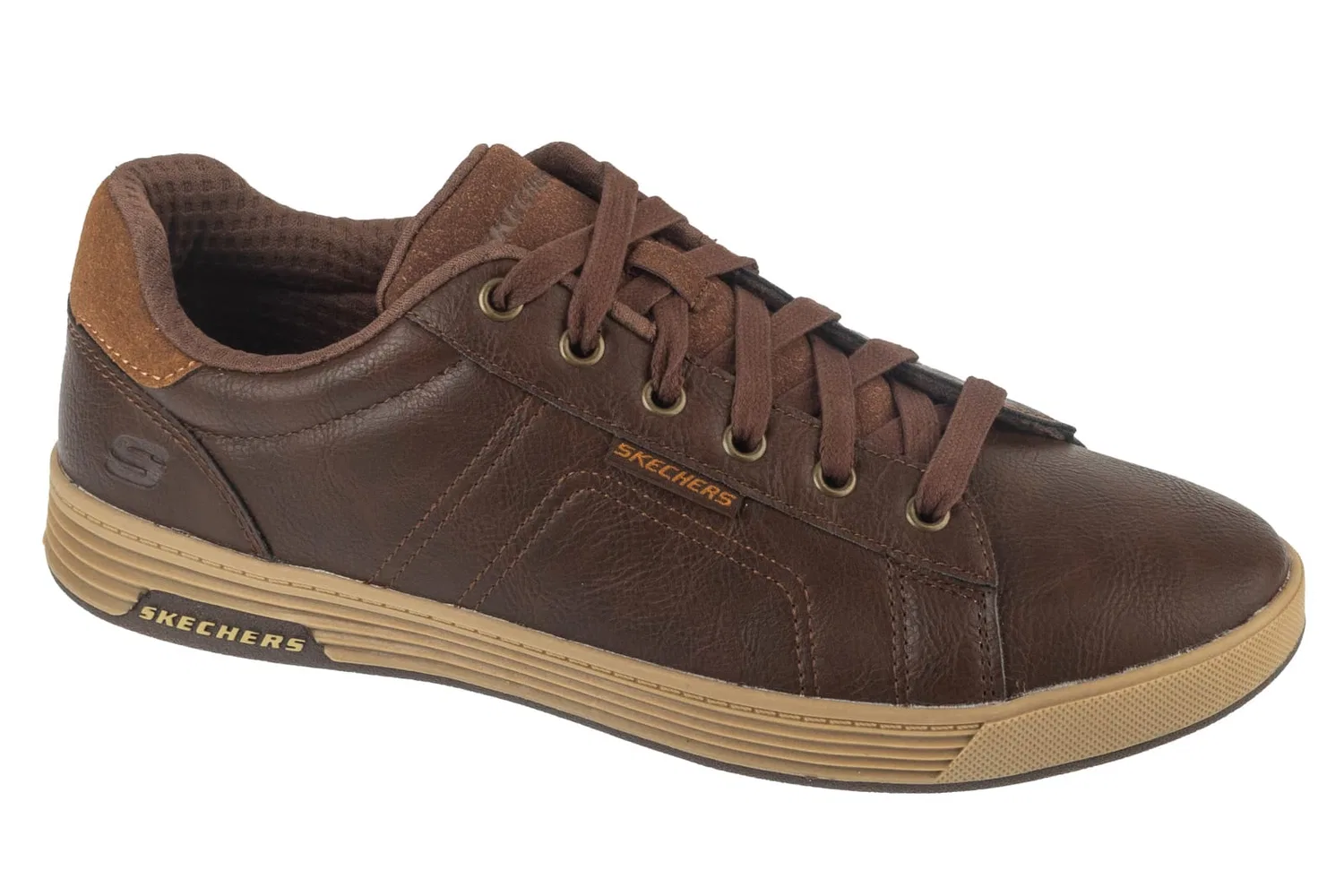 Кроссовки низкие из искусственной кожи Skechers, коричневый