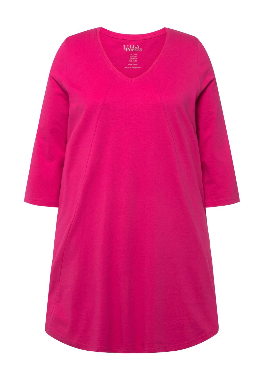 

Топ с длинными рукавами V-NECK Ulla Popken, розовый