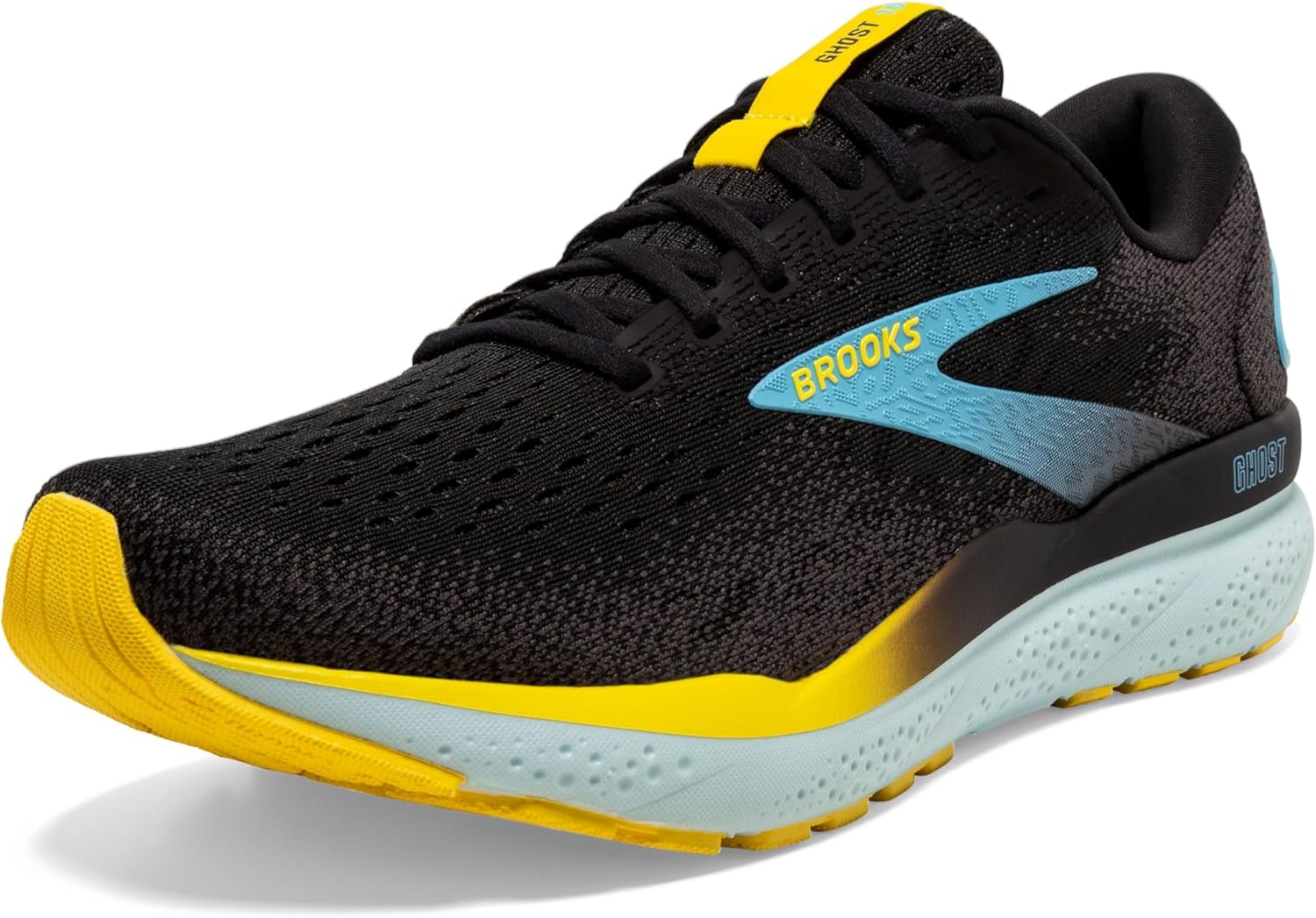 Мужские нейтральные беговые кроссовки Brooks Ghost 16, черный/синий