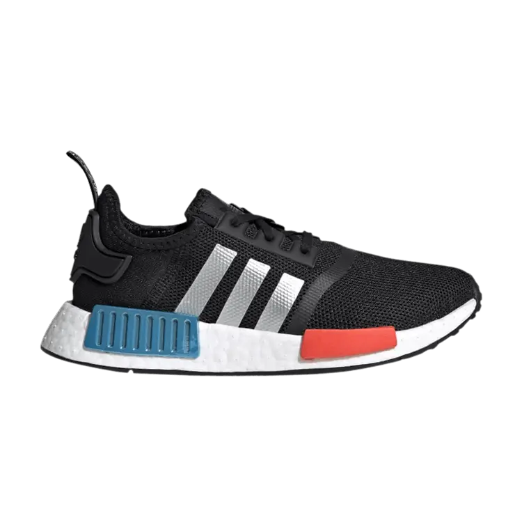 Кроссовки adidas NMD_R1 J 'Black Solar Red', черный