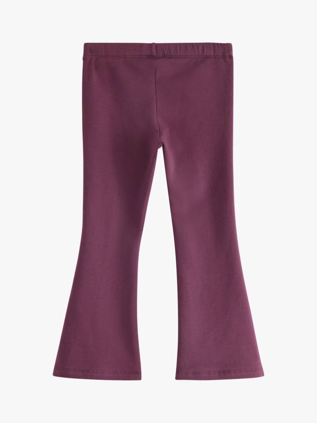 Детские хлопковые леггинсы с расклешенными штанинами Lindex, Dark Dusty Lilac — фото 2