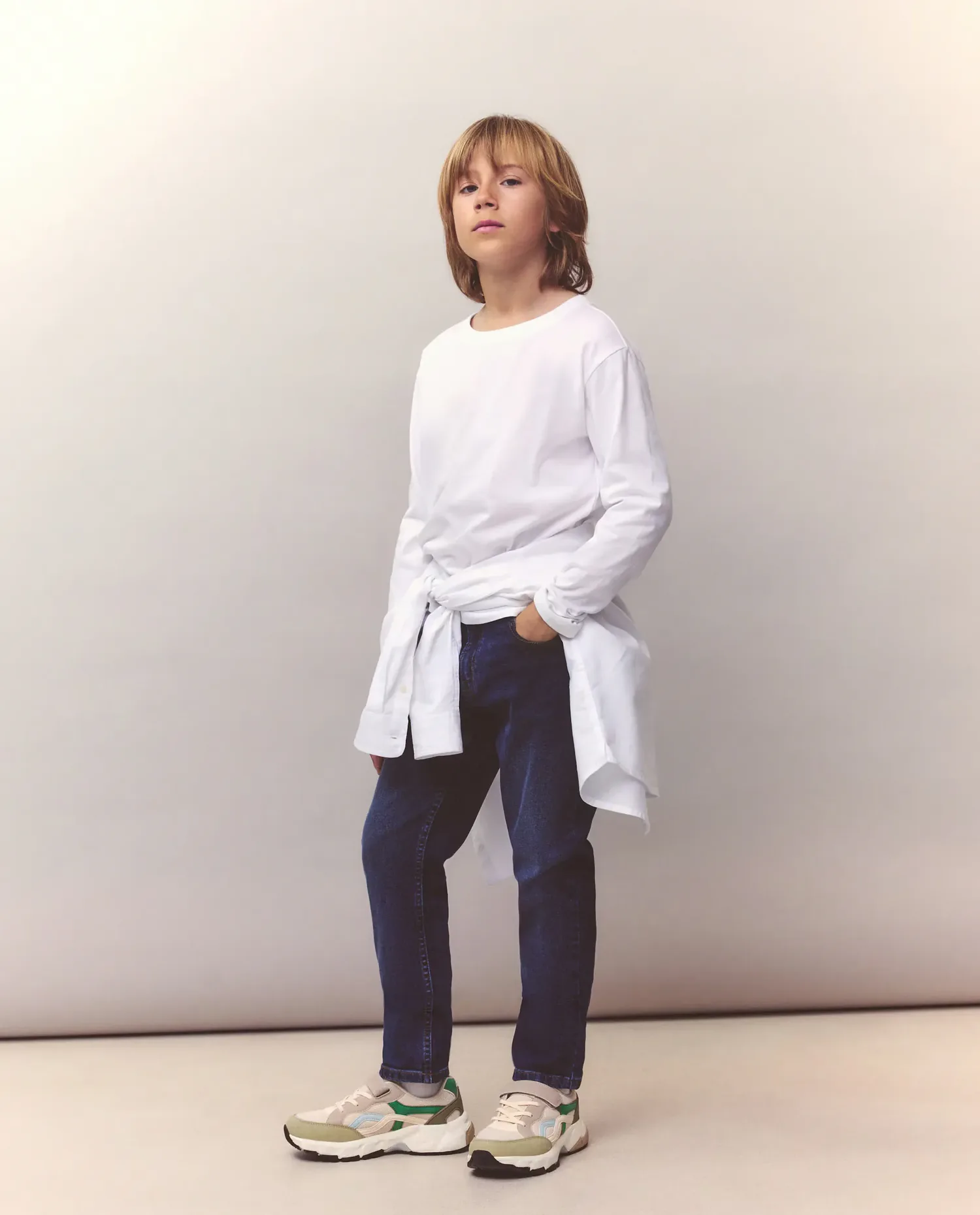 Детские skinny джинсы Kids El Corte Inglés, мягкий синий
