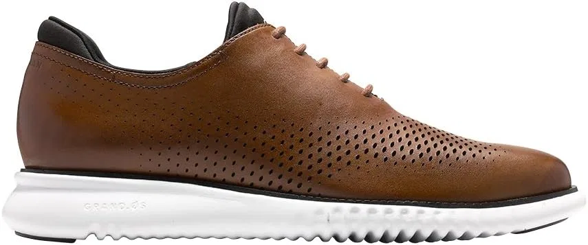 Туфли Cole Haan Men's 2nd Zerogrand Laser Wing Oxford, British Tan Ivory — фото 2