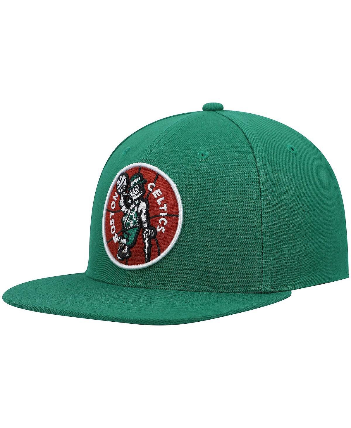 

Мужская кепка Kelly Green Boston Celtics Hardwood Classics Team Ground 2.0 Snapback Mitchell & Ness