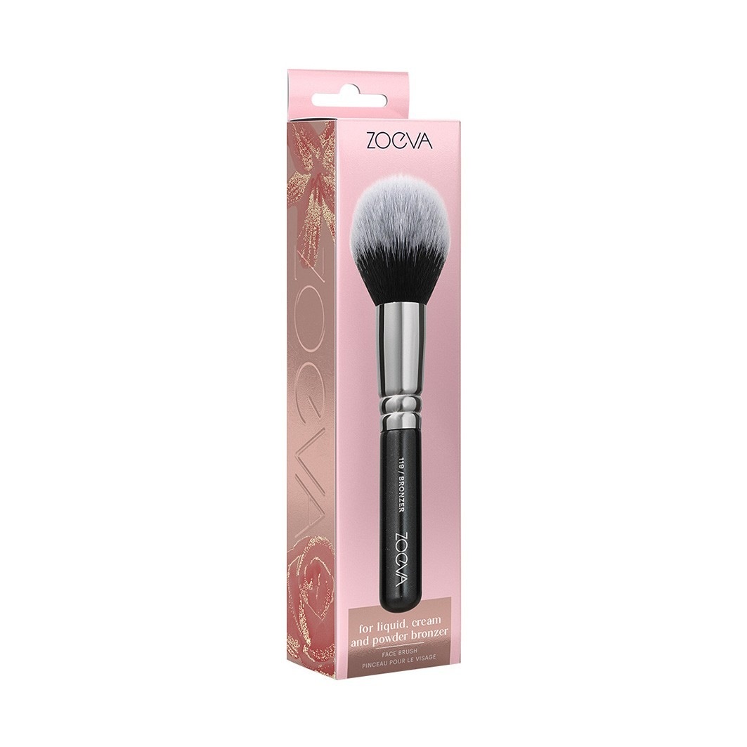 Кисть для пудры 119 bronzer Zoeva, количество 1 шт. — фото 4