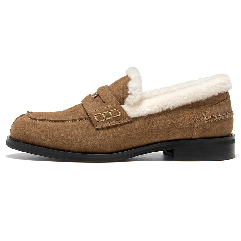 Лоферы женские 2,5 см Beau Today, Camel