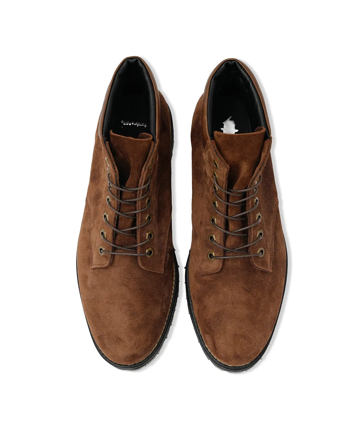 Ботинки шнурованные Tomo & Co COOTIE 7 HOLE LACE UP BOOTS коричневые — фото 4