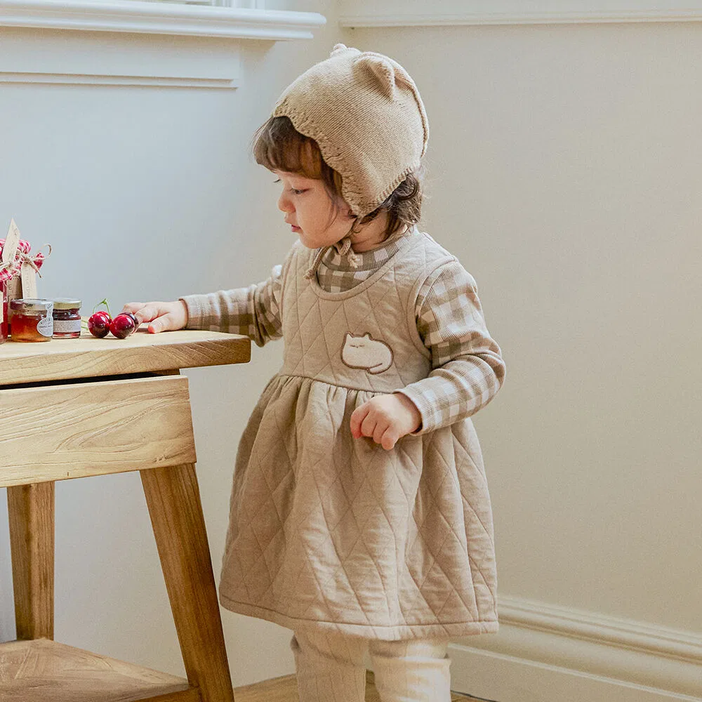 Детское платье Littletini «Салли», коричневое