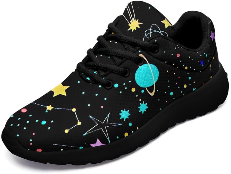 

Мужские кроссовки Sky Moon, модные женские кроссовки Sun для бега, тенниса и ходьбы, уличная обувь Sky, дышащая, легкая, унисекс, с узором Star Awsole, черный