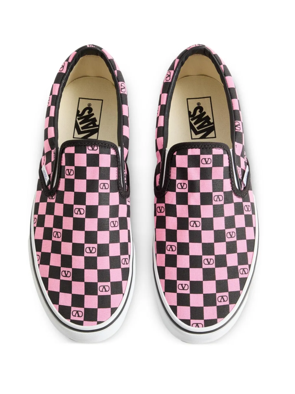 Кеды authentic checkerboard из коллаборации с vans VALENTINO GARAVANI, розовый — фото 3