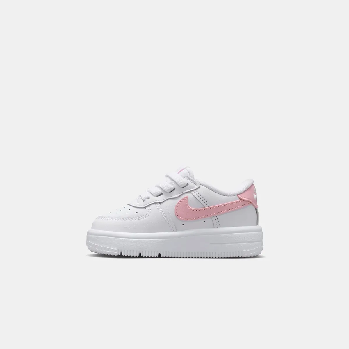 Детские спортивные повседневные кроссовки для мальчиков FORCE 1 LOW EASYON (TD) Nike, белый — фото 4