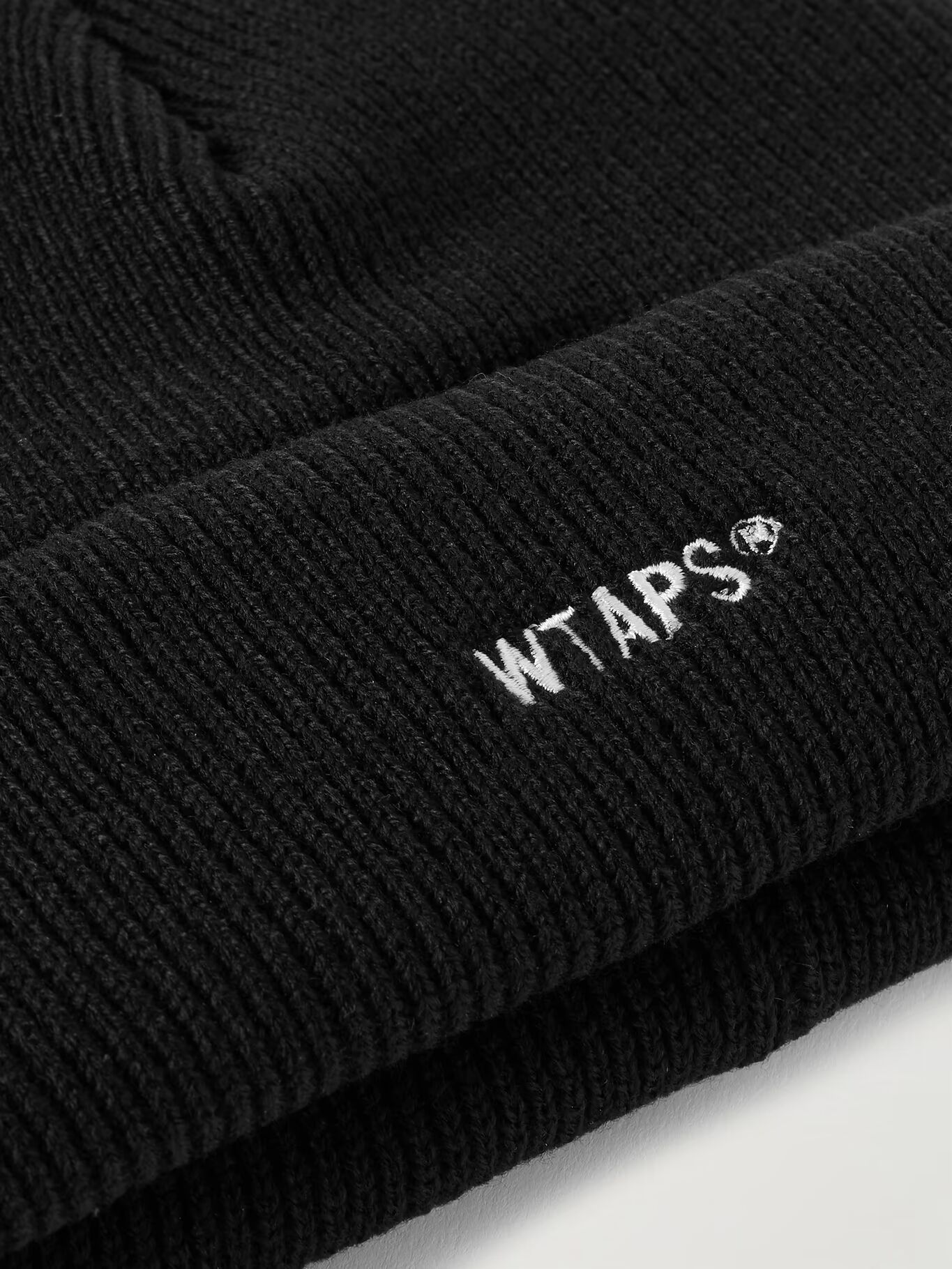 

Шапка-бини с вышитым логотипом WTAPS, черный