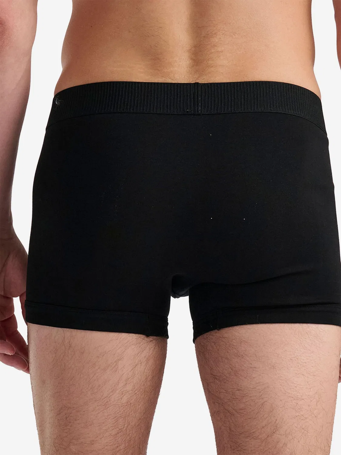 Боксерские шорты Adidas Originals Comfort Cotton Rib черного цвета — фото 4