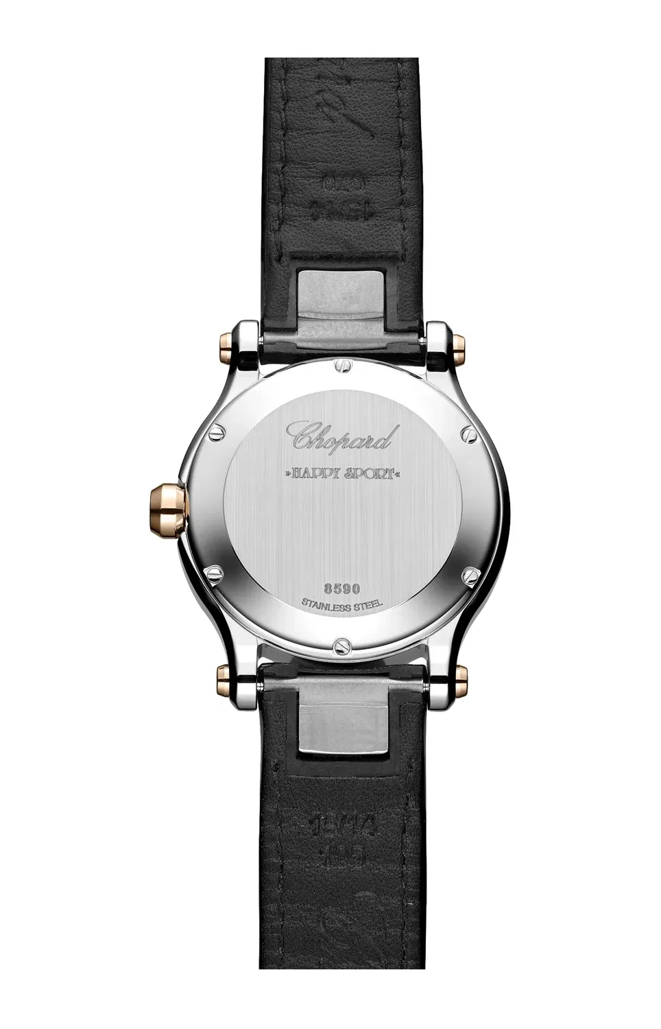 HAPPY SPORT 36 ММ, КВАРЦ, ЭТИЧЕСКОЕ РОЗОВОЕ ЗОЛОТО, LUCENT STEEL, БРИЛЛИАНТЫ - 278582-6014 CHOPARD, серебряный — фото 2