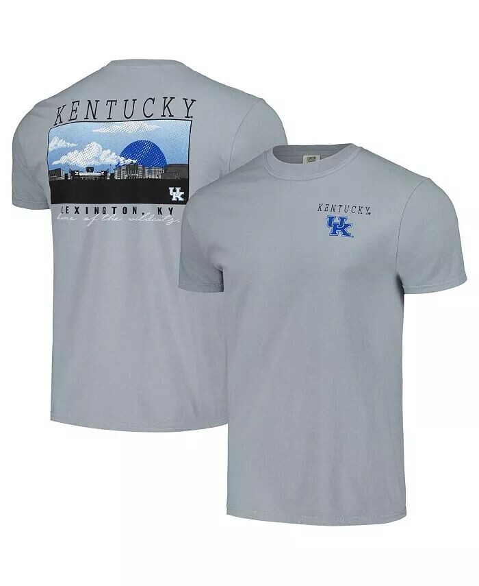 

Мужская серая футболка Kentucky Wildcats Campus Scene Comfort Colors Image One, серый