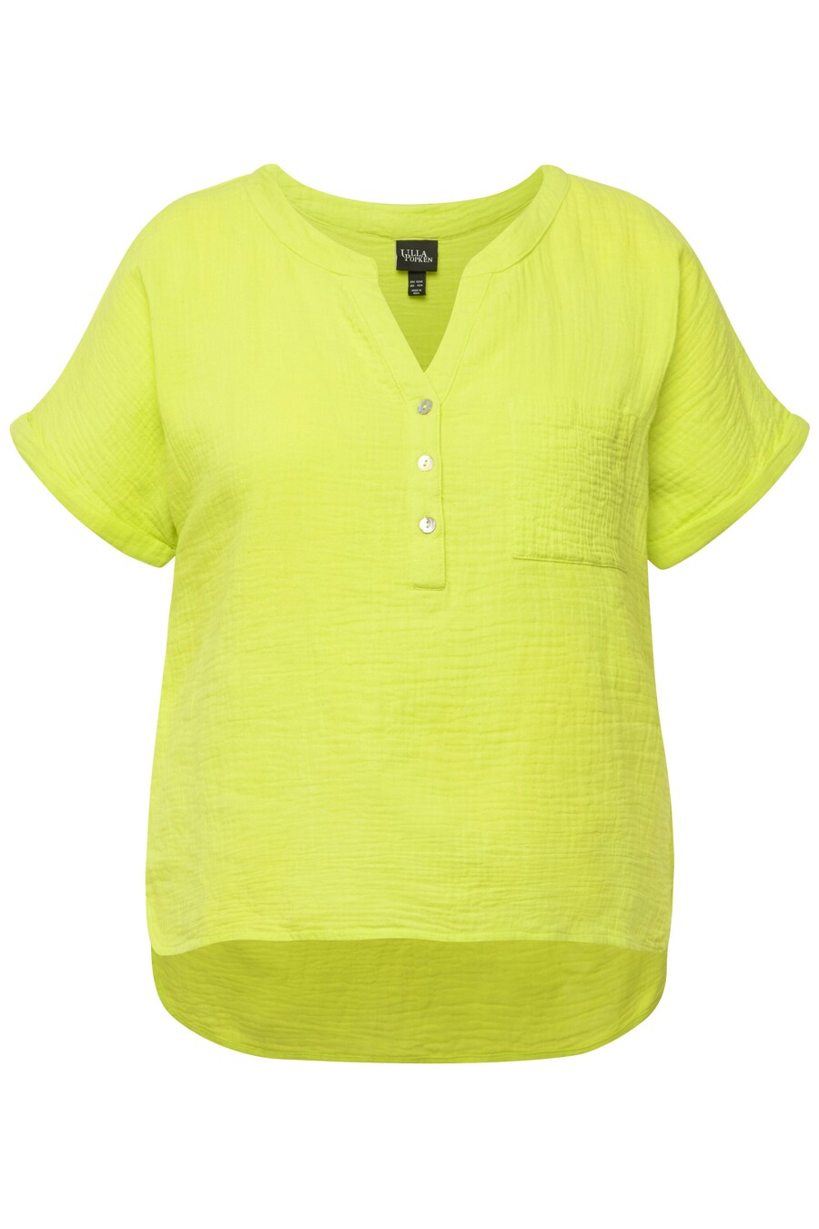 

Блузка с коротким рукавом Ulla Popken Blouse, цвет neon green