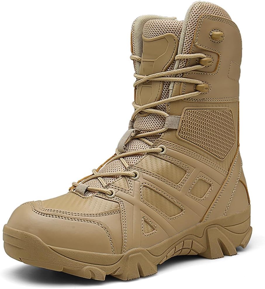 

Мужские военные кожаные ботинки Suwequest тактические пустынные боевые ботинки для улицы, высокие ботинки, песочный