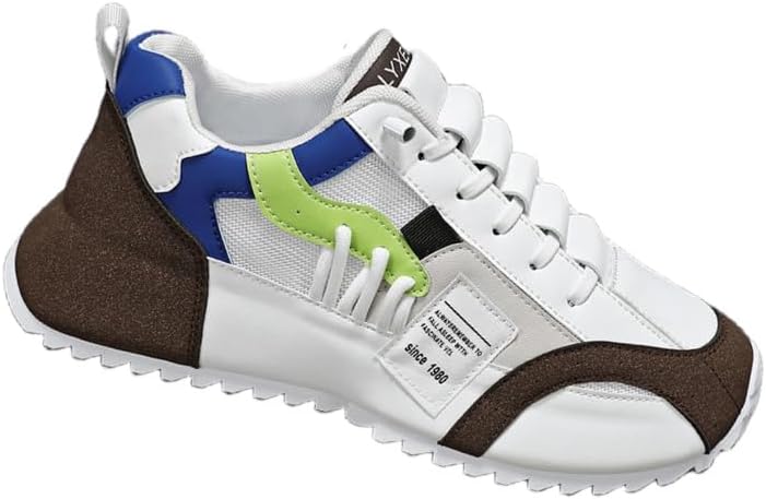 

Мужские спортивные кроссовки Fusecottc большого размера с легкой дышащей сеткой- модные повседневные кроссовки для бега и ежедневной носки, белый