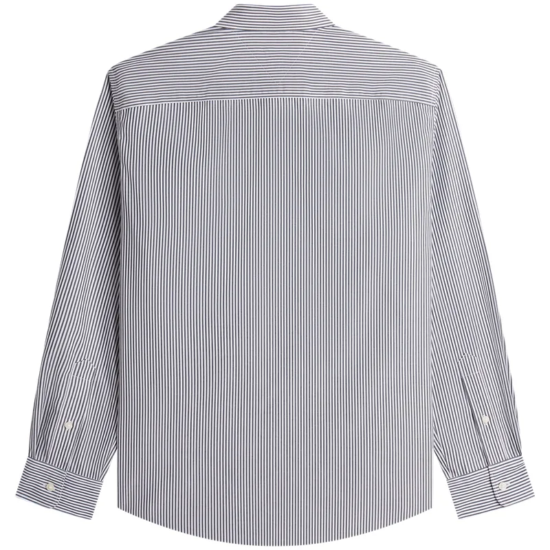 Рубашка мужская с лацканом Tommy Hilfiger, Green White Stripes 0CI — фото 4